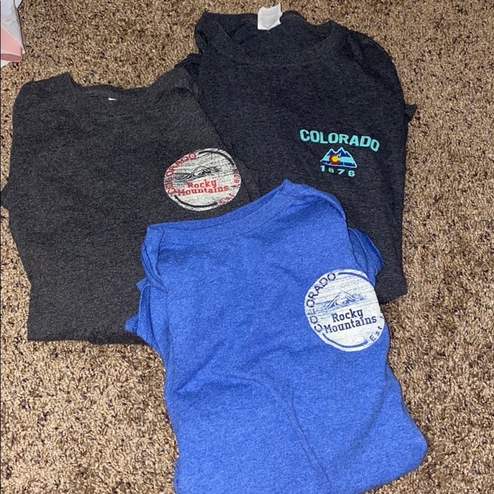 Various Colorado long sleeve shirts